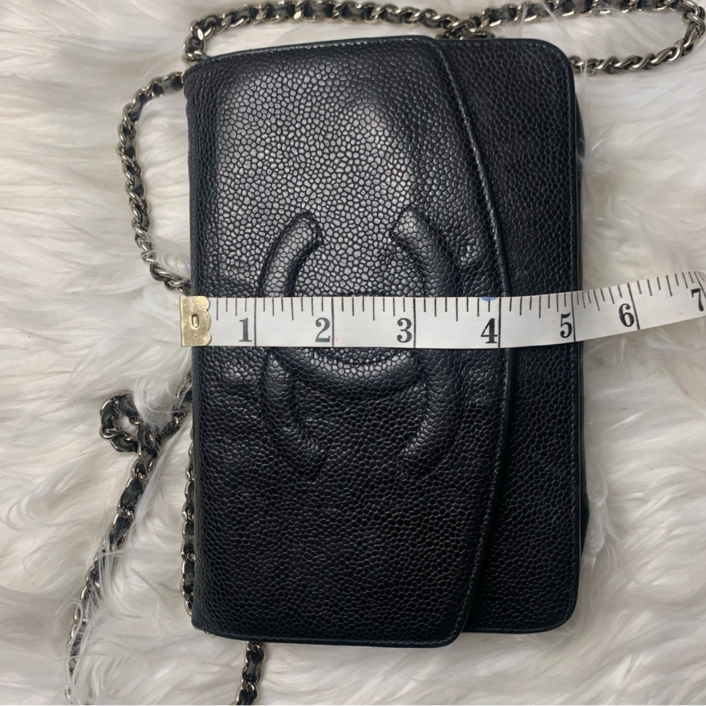 Chanel Black Caviar Timeless Wallet on Chain - Picture 15 of 15
